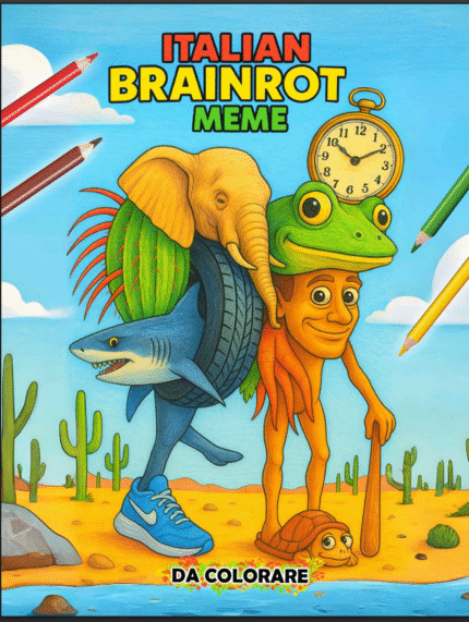 Libro para colorear de Brainrot